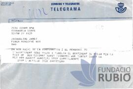 CONDOL PER LA MORT DE F.R.T.