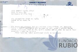 CONDOL PER LA MORT DE F.R.T.
