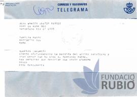 CONDOL PER LA MORT DE F.R.T.