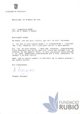CONDOL PER LA MORT DE F.R.T.