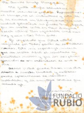 NENS DE LA FLORIDA ESCRIUEN AL SEU AMIC MENORQUI""