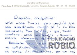 CONDOL PER LA MORT DE F.R.T.