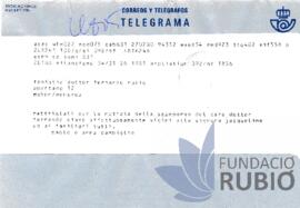 CONDOL PER LA MORT DE F.R.T.