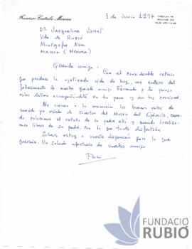 CONDOL PER LA MORT DE F.R.T.