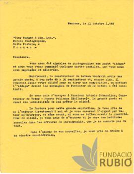 Arxiu personal Fernando Rubió Tudurí a "Tony Morgan & Son, Ltd."