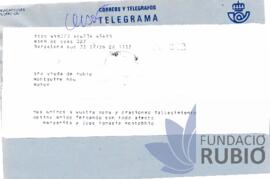 CONDOL PER LA MORT DE F.R.T.