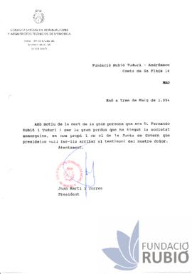 CONDOL MORT FERNANDO RUBIO TUDURI