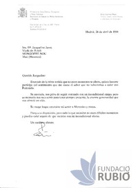 CONDOL PER LA MORT DE F.R.T.